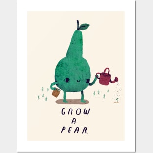 grow a pear Posters and Art